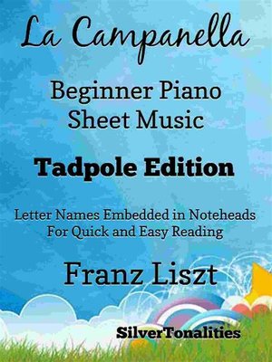 cover image of La Campanella Beginner Piano Sheet Music Tadpole Edition
